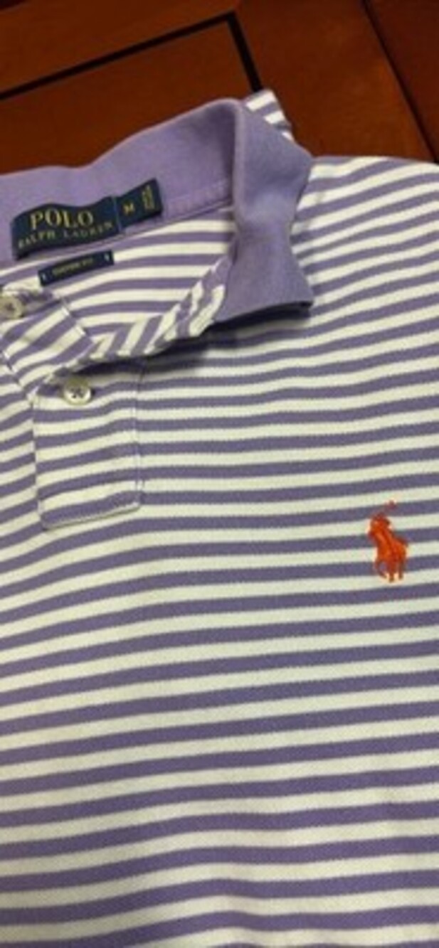 Ralph Lauren Polo Shirt Men, Custom Fit, Long Sleeve, Brown, Size XL - Picture 7 of 7